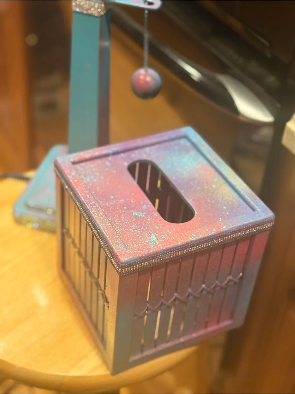 Pink Rotating Makeup Brush & Tool Organizer